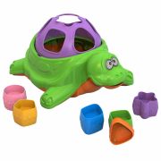 Игра-сортер дидактическая «Черепаха», пластиковая, 6 формочек, НОРДПЛАСТ, 793