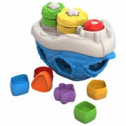 Игра-сортер дидактическая «Кораблик», пластиковая, 4 формочки, 6 вставок, НОРДПЛАСТ, 1300