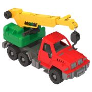 Машина игрушечная КРАН «Строитель», пластиковая, 34x14,5x17 см, НОРДПЛАСТ, 148