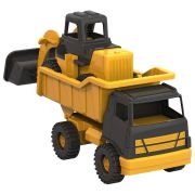 Транспорт игрушечный в наборе 2 в 1 ТРАКТОР+ГРУЗОВИК «Медвежонок», пластик, 29x13x21 см, НОРДПЛАСТ, 480559