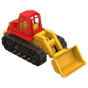 Трактор игрушечный гусеничный, с грейдером, «Байкал», пластиковый, 35,5x16x16 см, НОРДПЛАСТ, 138