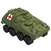 Военная машина игрушечная БРОНЕТРАНСПОРТЕР «Санитар», пластик, 10,1x5,4x4,7 см, НОРДПЛАСТ, 377