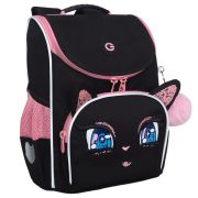 Ранец GRIZZLY анатомическая спинка, с мешком для обуви, для девочек, «SPARKLING EYES», 33х25х13 см, RAm-584-4/1