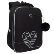 Ранец GRIZZLY анатомическая спинка, 2 отделения, для девочек, «INFINITY», 37х26х16 см, RAw-594-2/1