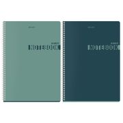 Тетрадь А4, 96 л., BRAUBERG, гребень, клетка, матовая ламинация, «NoteColor» (микс в спайке), 405316