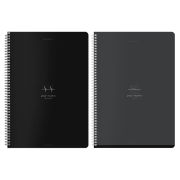 Тетрадь А4, 96 л., BRAUBERG, гребень, клетка, матовая ламинация, «Ритм» (микс в спайке), 405321