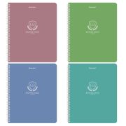 Тетрадь А5, 48 л., BRAUBERG, гребень, клетка, матовая ламинация, «Knowledge» (микс в спайке), 405324