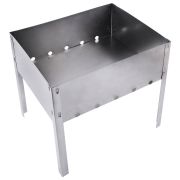 Мангал сборный стальной, размер 300х240х300 мм, в пленке, 701722