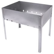 Мангал сборный стальной, размер 350х240x350 мм, в пленке, 701723