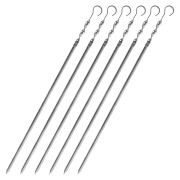 НАБОР угловых шампуров 6 шт. размер 450х10х1 мм, ЧЕХОЛ ДЛЯ ХРАНЕНИЯ В КОМПЛЕКТЕ, нержавеющая сталь, 701733