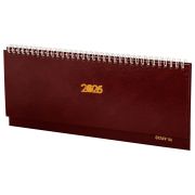 Планинг датированный 2026 300х130 мм, STAFF, гребень, обложка бумвинил, 64 л., бордовый, 117359