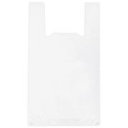 Пакет «майка» КОМПЛЕКТ 100 штук, 28+15х55, ПНД белый, 15 мкм, LAIMA, 700787