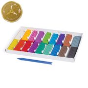 Пластилин классический ЮНЛАНДИЯ «ЮНЫЙ ВОЛШЕБНИК», 18 цветов, 360 г, СО СТЕКОМ, ВЫСШЕЕ КАЧЕСТВО, 104819