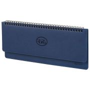 Планинг датированный 2026 305х140 мм BRAUBERG «Favorite», под кожу, темно-синий, 117219