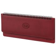 Планинг датированный 2026 305х140 мм BRAUBERG «Favorite», под кожу, бордовый, 117220