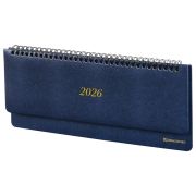 Планинг датированный 2026 305х140 мм BRAUBERG «Iguana», под кожу, синий, 117226