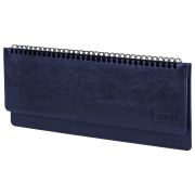 Планинг датированный 2026 305х140 мм BRAUBERG «Imperial», под кожу, синий, 117228