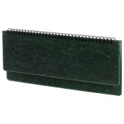 Планинг датированный 2026 305х140 мм BRAUBERG «Imperial», под кожу, зеленый, 117230