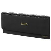 Планинг датированный 2026 305х140 мм BRAUBERG «Select», под кожу, черный, 117232