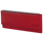 Планинг датированный 2026 305х140 мм GALANT «Ritter», под кожу, красный, 117237