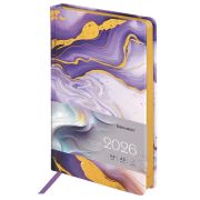 Ежедневник датированный 2026 А5 138x213 мм, BRAUBERG «Vista», под кожу твердый, «Texture», 117453