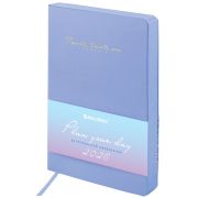 Ежедневник датированный 2026, А5, 138x213 мм, BRAUBERG «Pastel», под кожу гибкий, синий, 117461