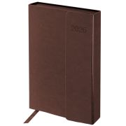Ежедневник датированный 2026 А5 148х218 мм, GALANT «Magnetic», под кожу, клапан, коричневый, 117484