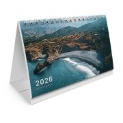 Календарь-домик настольный на гребне с бегунком, 2026 г., BRAUBERG, 160х105 мм, «Морской пейзаж», 117271