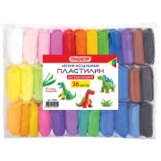 Пластилин супер лёгкий воздушный застывающий 36 цветов, 310 г, 3 стека, ПИФАГОР, 107041