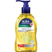 Мыло-крем жидкое, 300 мл, AURA «Antibacterial», антибактериальное, «Экстракт ромашки», дозатор, 28410, 11704