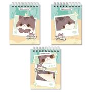 Блокнот МАЛЫЙ ФОРМАТ А7, 75х105 мм, 40 л., гребень, клетка, кросс-серия «МИЛЫЕ КОТЫ», BRAUBERG, 116988