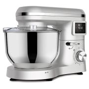 Миксер планетарный BQ (БИ-КЬЮ) MX640, 1600 Вт, 6 скоростей, 3 насадки, металлическая чаша 6 л, серебро, 86194435