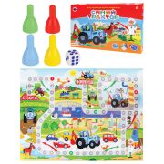 Игра-ходилка настольная детская, СИНИЙ ТРАКТОР, РК, ИН-6130