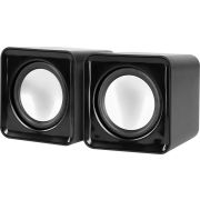 Колонки компьютерные DEFENDER SPK 22, 2.0, 2х2, 5Вт, пластик, черный, 65503