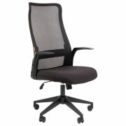 Кресло офисное Chairman CH 573, сетка/ткань, черное, 7134740