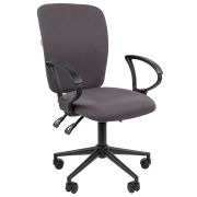 Кресло офисное Chairman CH 9801, пятилучие металл, ткань, серое, 7150936