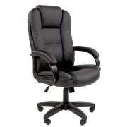 Кресло офисное Chairman CH 600 LT, экокожа, черное, 7158667