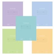 Тетрадь 24 л., HATBER-ECO линия, офсет №2 ЭКОНОМ, обложка картон, PUREcolour (микс в спайке), 092113, 24Т5C2