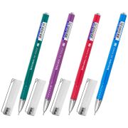 Ручка шариковая масляная BRAUBERG «ONE MOMENT COLOR», СИНЯЯ, корпус ассорти, В ДИСПЛЕЕ, игольчатый узел 0,7 мм, линия письма 0,35 мм, 143003