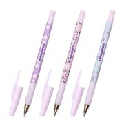 Ручка шариковая ЮНЛАНДИЯ «PURRMAID», синяя, SOFT TOUCH покрытие, узел 0,7 мм, линия письма 0,35 мм, 143731