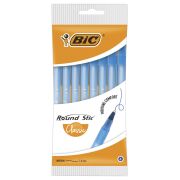 Ручки шариковые BIC «Round Stic», НАБОР 8 шт., СИНИЕ, узел 1 мм, линия письма 0,32 мм, пакет, 928497