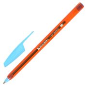 Ручка шариковая BRAUBERG X-30 ORANGE, СИНЯЯ, мягкое письмо, пишущий узел 1 мм, линия письма 0,5 мм, 144333