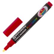 Маркер меловой «POP-ART» КРАСНЫЙ, 3,5 мм, стираемый, для гладких поверхностей, BRAUBERG, 151521