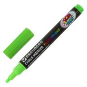 Маркер меловой «POP-ART» ЗЕЛЕНЫЙ, 3,5 мм, стираемый, для гладких поверхностей, BRAUBERG, 151524