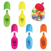 Текстовыделитель ЮНЛАНДИЯ «НЕОНЧИКИ», мини, АССОРТИ В ПЛАСТИКОВОЙ БАНКЕ, линия 1-5 мм, 151766