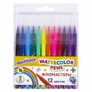 Фломастеры ЮНЛАНДИЯ 12 цветов «КЛАССНЫЕ!», вентилируемый колпачок, ПВХ, 152478