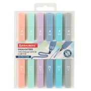 Набор текстовыделителей двусторонних 6 ПАСТЕЛЬНЫХ ЦВЕТОВ, BRAUBERG «Macaroon», линия 1-5 мм, 152513