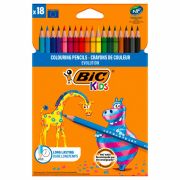 Карандаши цветные BIC «Kids ECOlutions Evolution», 18 цветов, пластиковые, заточенные, европодвес, 937513