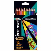 Карандаши цветные BIC «Intensity», 12 цветов, трехгранные, 9505272