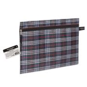 Папка-конверт на молнии А4 (335х243 мм), ткань в клетку, BRAUBERG «Elegant», 224049